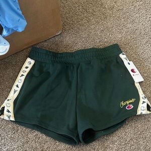 Champion Women's Dark Green Athletic Shorts